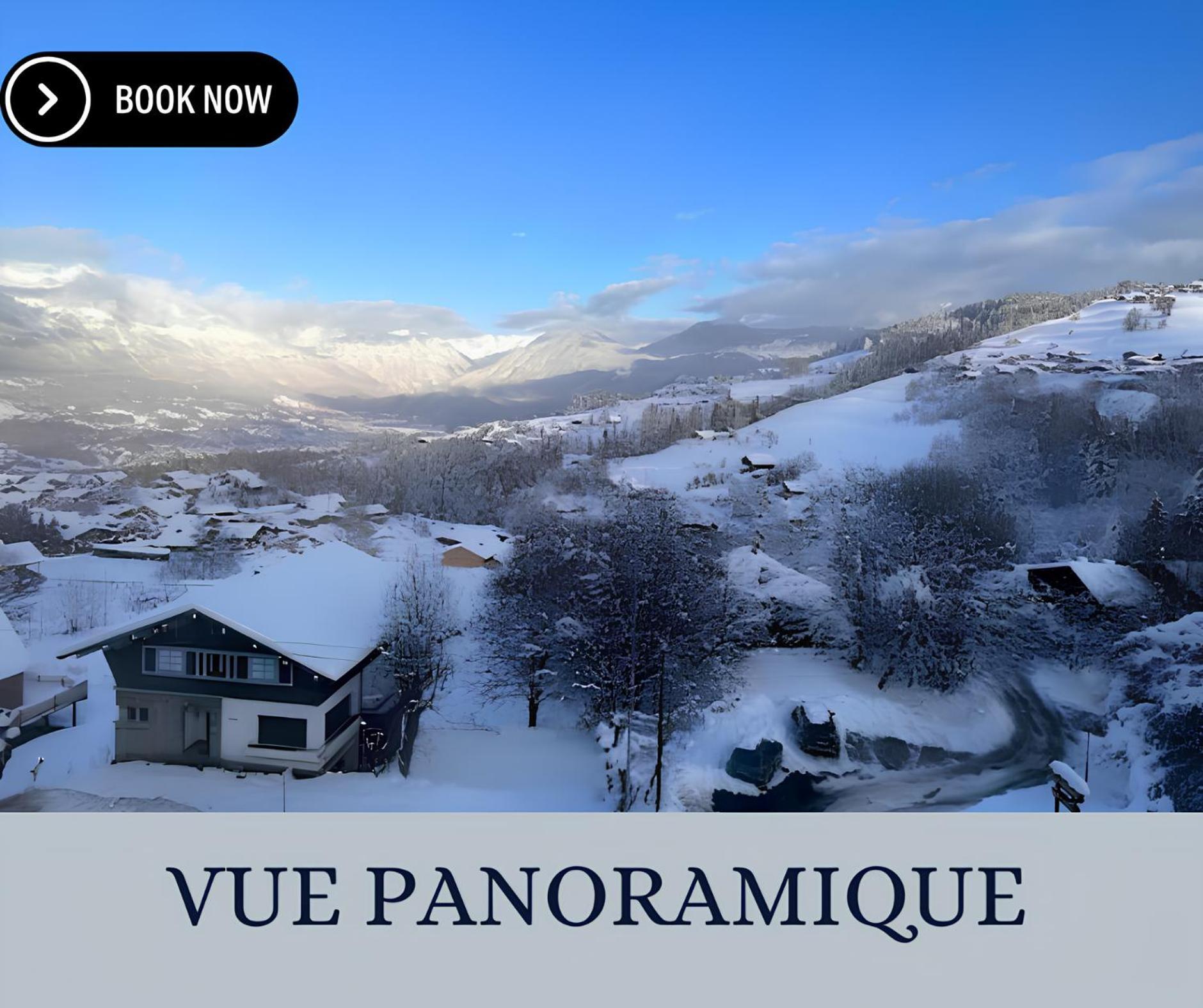 Vue Mont Blanc, Ski Et Village Combloux Zewnętrze zdjęcie